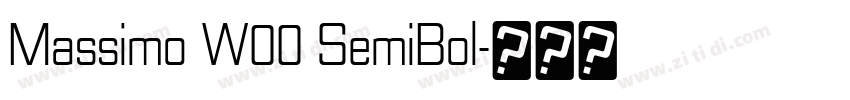 Massimo W00 SemiBol字体转换 Massimo W00 SemiBol字体转换